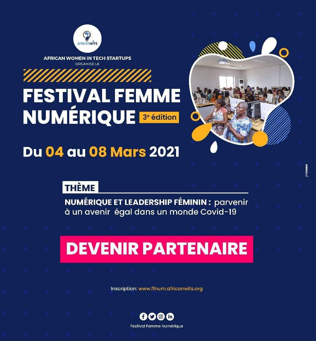 Festival Femme Numérique _ 3é Edition du 04 au 08 Mars 2021